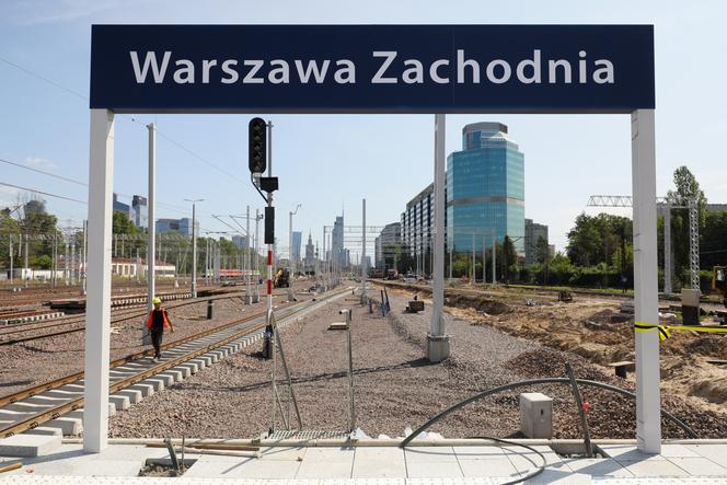 Prace budowlane na stacji Warszawa Zachodnia