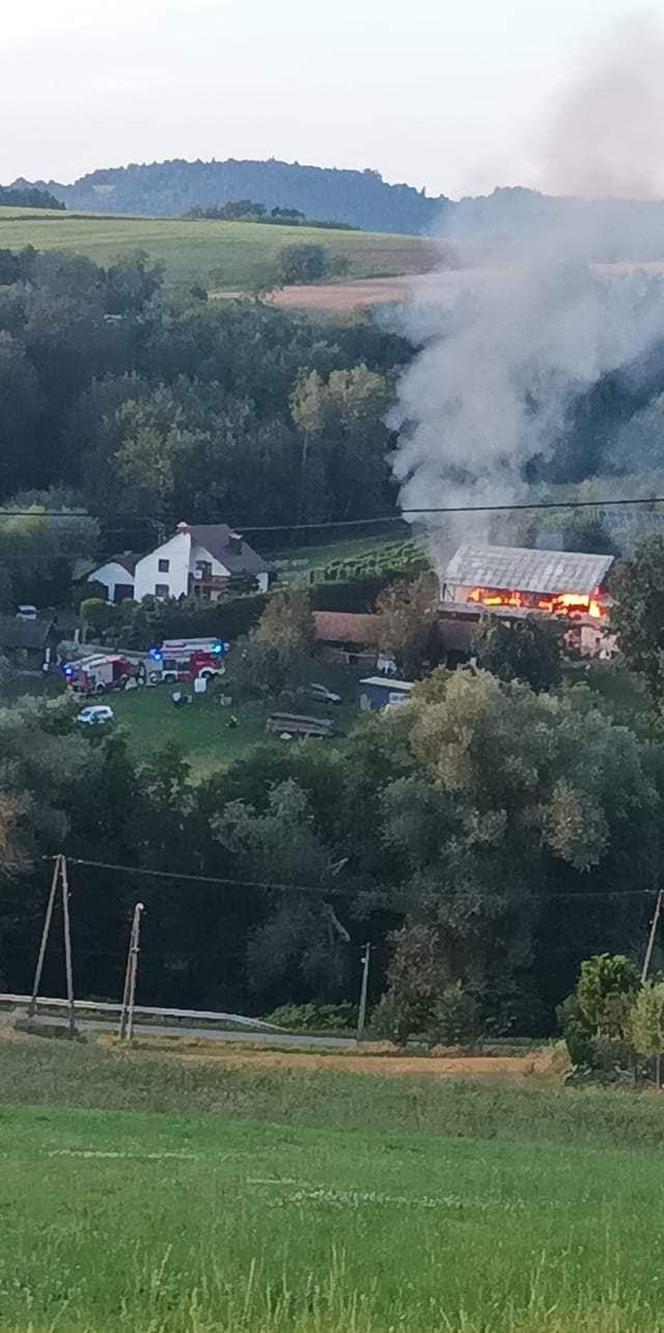 Zatrzymano sprawcę podpalenia stodoły w Brzozowej. W budynku znajdowała się właścicielka posesji