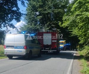 Wypadek motocyklisty na BMW w Puńcowie