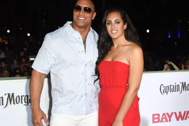 Dwayne The Rock Johnson i jego córka Simone Garcia