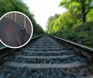 Nastolatka szła po torach. Gdy nadjechał pociąg, tylko się skuliła