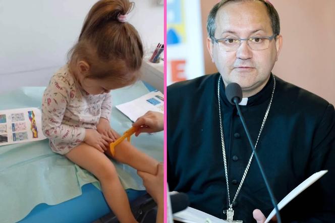 Krakowski biskup Damian Muskus zbiera na leczenie Kamilki chorej na SMA