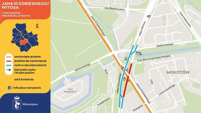 Warszawa. Zmiany na ul. Jana III Sobieskiego