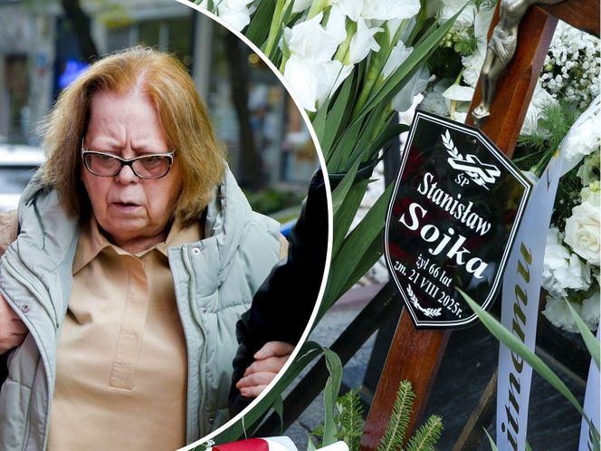 Elżbieta Zapendowska, pogrzeb Stanisława Sojki