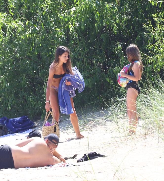 Marta Kaczyńska na plaży