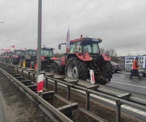 Protest rolników w Elblągu na S7