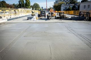 Południowy wiadukt Trasy Łazienkowskiej (październik 2025)