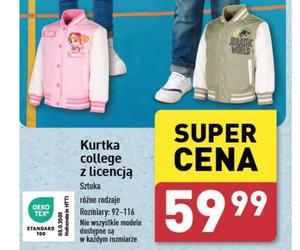 Aldi, kurtka college z licencją, 59,99 zł