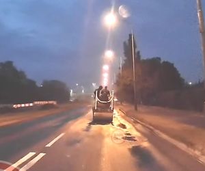 Niebezpieczna jazda walcem w Poznaniu. Policja wkroczyła błyskawicznie