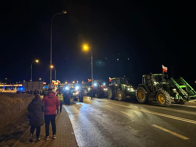 Nocny protest rolników na A2. To odpowiedź na decyzję premiera