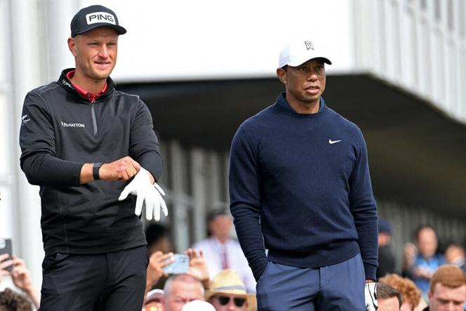 Adrian Meronk i Tiger Woods