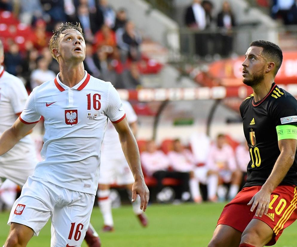 Polska - Belgia: Eden Hazard, Robert Gumny