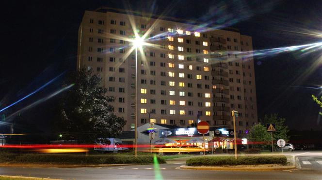 Iluminacja na "Kordeckim"