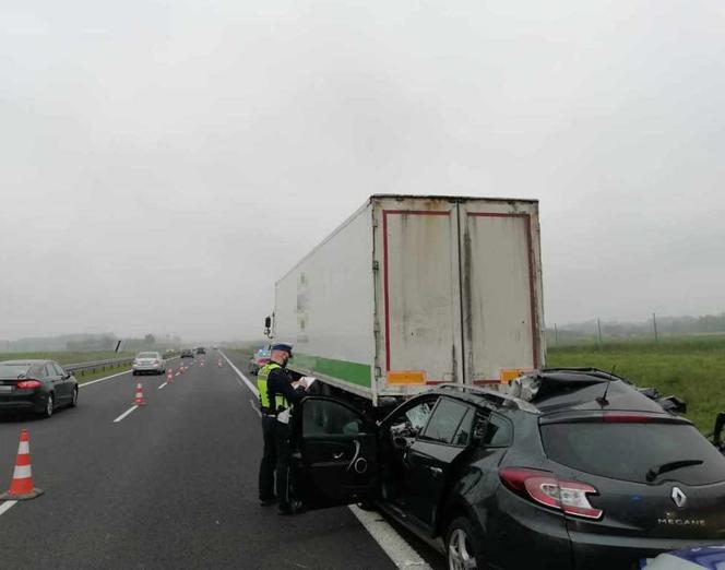 Koszmarny wypadek na A1 w Warlubiu. Nie żyje 34-latka!