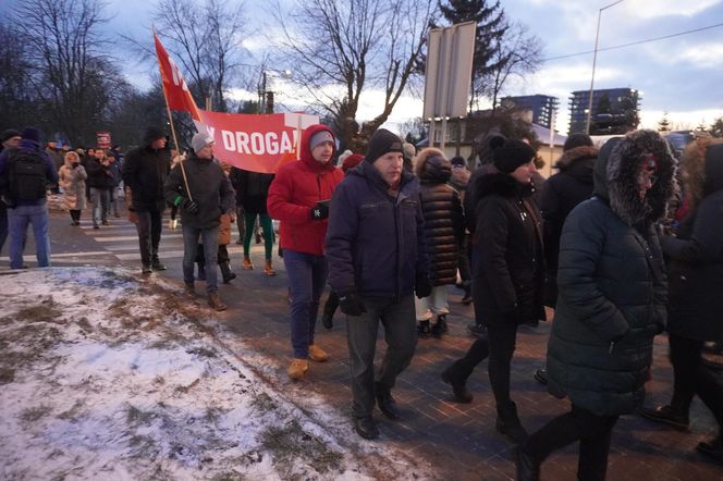 Protest kielczan przeciw budowie S74