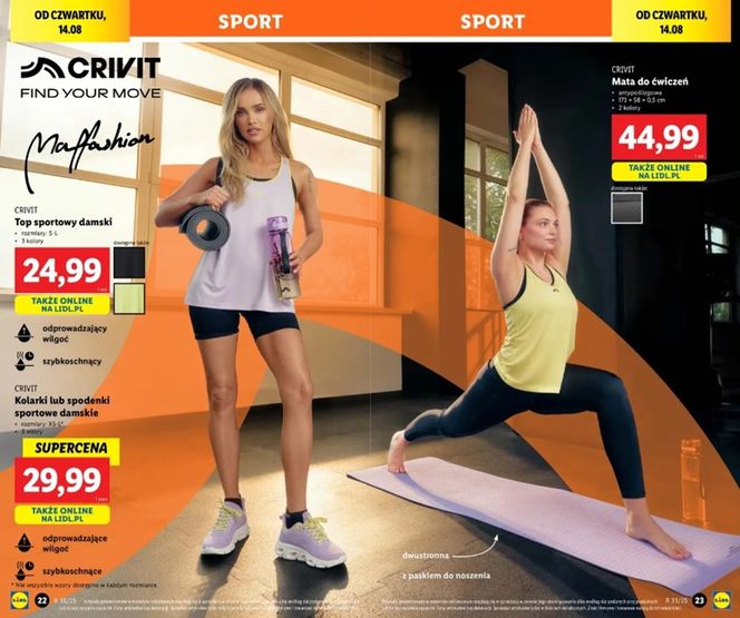 CRIVIT x Maffashion – sportowa kolekcja dostępna w Lidl Polska