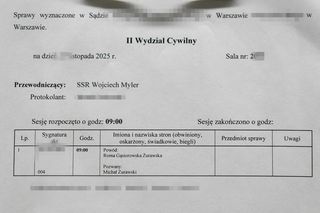 Roma Gąsiorowska w sądzie