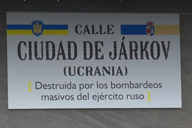 Ukraina w hiszpańskim miasteczku. Ulice z nazwami ukraińskich miast