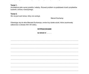 Matura 2025 historia sztuki - arkusz CKE 14.05.2025 - Formuła 2023