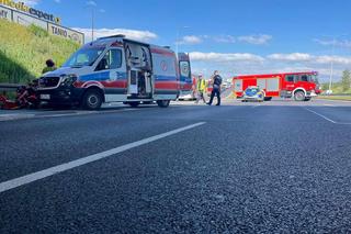 Mężczyzna spadł z wiaduktu na DTŚ