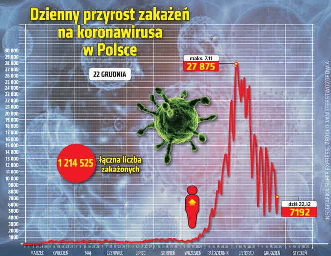 Rozwój pandemii koronawirusa w Polsce