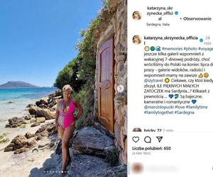  Katarzyna Skrzynecka w seksownym kostiumie na włoskich plażach