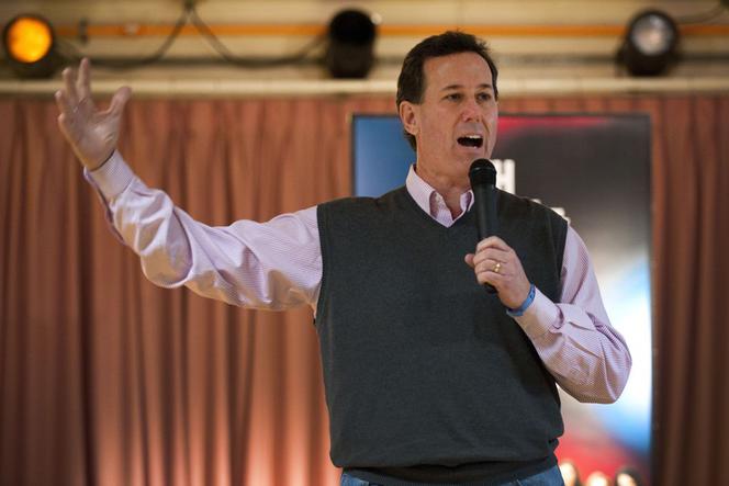 Santorum w sondażach wyprzedził Romneya
