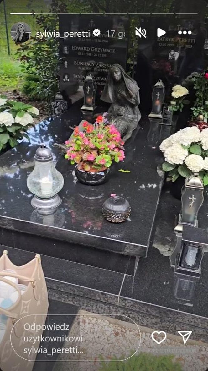 Złodziej na grobie syna Sylwii Peretti. Szok, co zabrał!