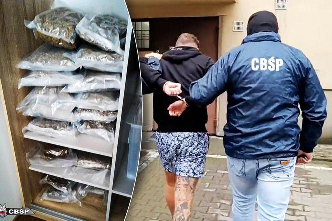 Blisko 200 kg narkotyków w magazynie na warszawskim osiedlu