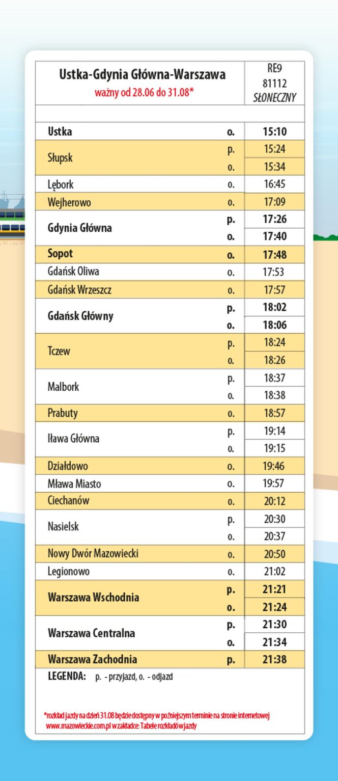 rozkład jazdy