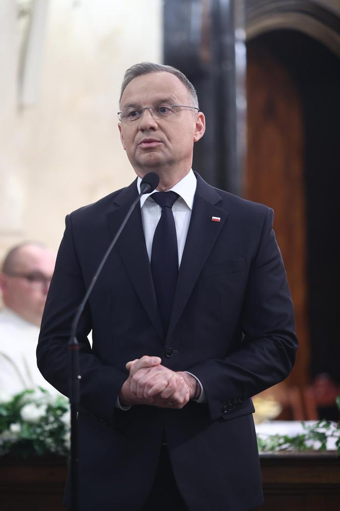 Andrzej Duda na pogrzebie Jacka Zielińskiego