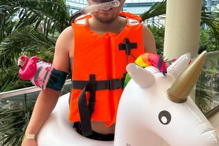 Marianna Schreiber i Michał Marszał na basenie