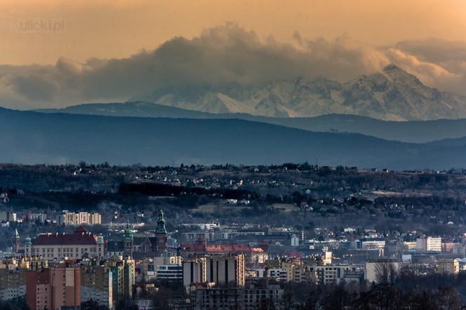 Kraków z widokiem na Tatry