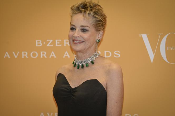 Sharon Stone w lutym 2022 roku, podczas Tygodnia Mody w Mediolanie 