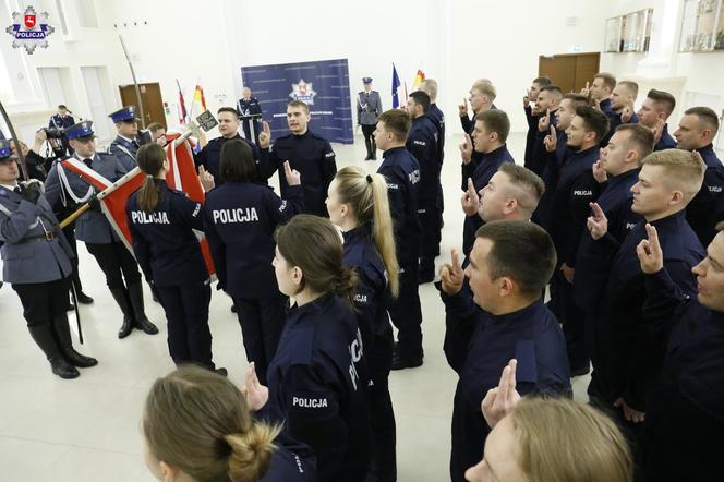 Szeregi lubelskiej policji powiększyły się o nowych funkcjonariuszy