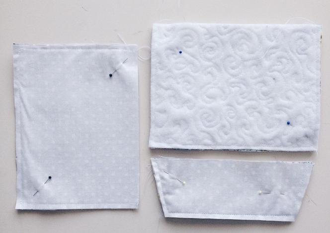 KROK VI - Zszywanie prostokątów z tkaniny
