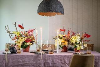 Poinsecje w świątecznych kompozycjach