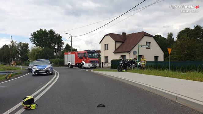 Śląsk: Makabryczna śmierć młodego motocyklisty. Na jezdni został tylko kask