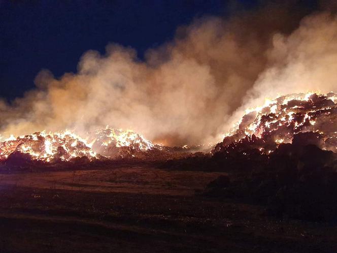 Pożar słomy w Jordanowie Śląskim! 