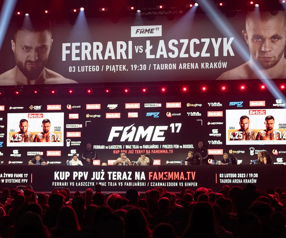 FAME MMA 17. „Ferrari” – Kamil Łaszczyk w Krakowie. Ostro na konferencji prasowej! [ZDJĘCIA]