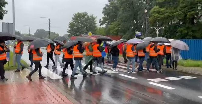 Protest maszynistów kolejowych w Śląskiem