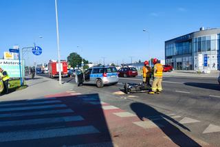 Wypadek z udziałem motocyklisty w Tarnowie