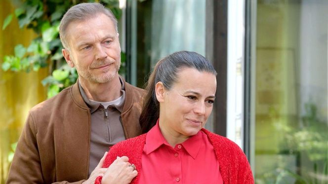 M jak miłość odc. 1881. Magda (Anna Mucha), Andrzej Budzyński (Krystian Wieczorek)