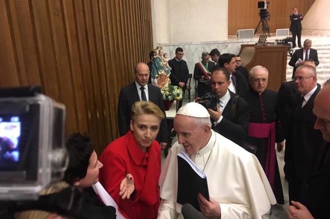 Joanna Scheuring-Wielgus spotkała się z papieżem Franciszkiem