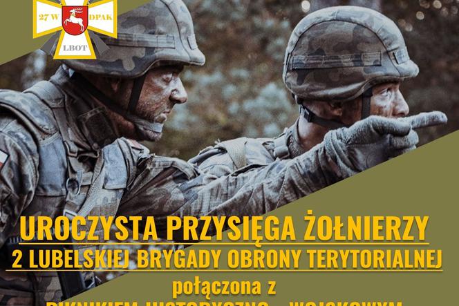 Lublin - przysięga terytorialsów i piknik wojskowy