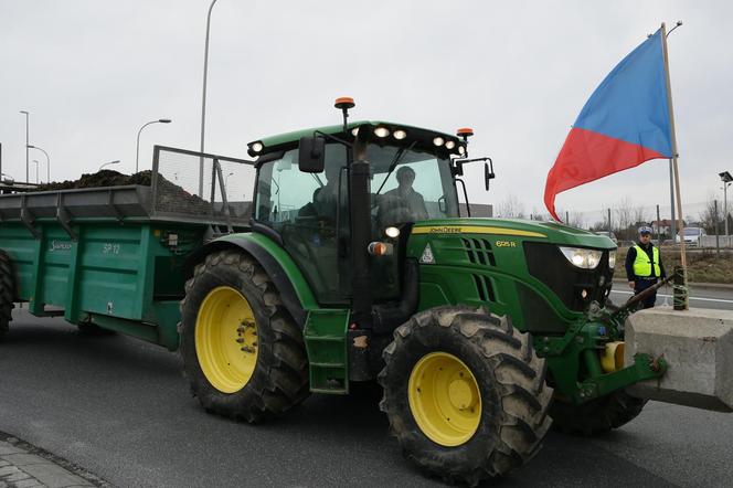 Protest rolników. Zablokowali granicę w Cieszynie