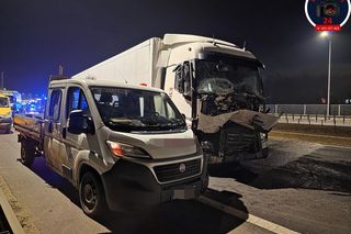 Wypadek na trasie S8 w kierunku Warszawy