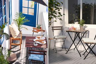 Krzesła składane na balkon/IKEA