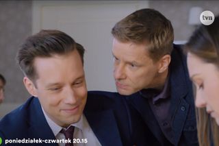 Na Wspólnej odc. 4073. Darek Żbik (Michał Mikołajczak), Robert Tadeusiak (Dariusz Wnuk), Aneta Siwek (Dorota Krempa)
