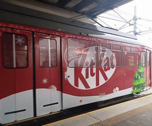 Świąteczny tramwaj KitKat w Poznaniu